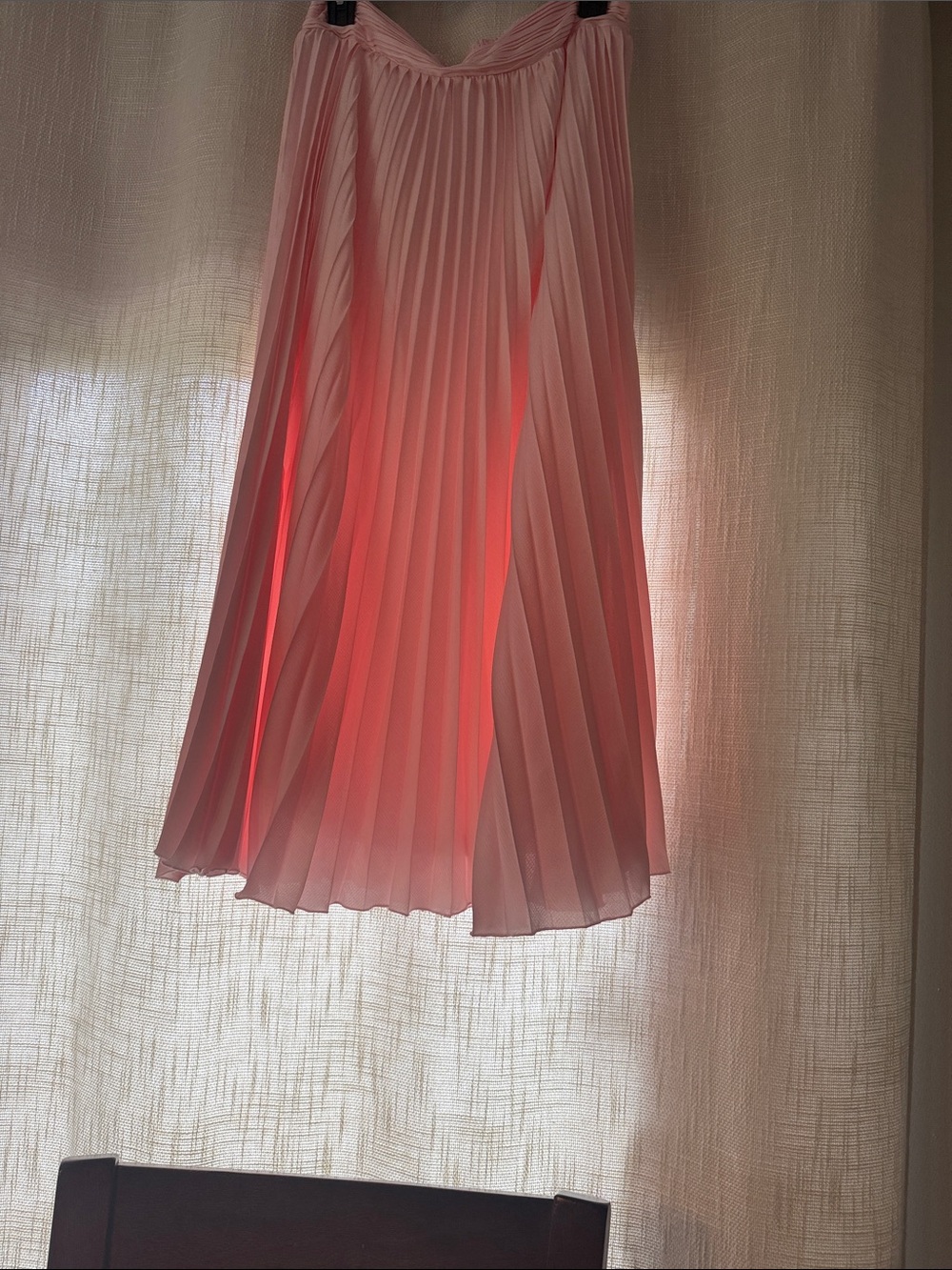 WD.NY Blush Pleated Circle Skirt